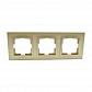 Рамка 3-постовая Mono Electric Despina бронза 102-230000-162 - фото №1