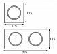 Рамка декоративная Italline IT02-QRS2 white - фото №3