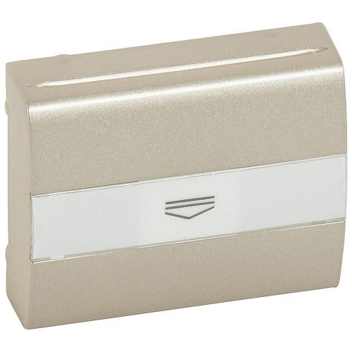 Лицевая панель Legrand Galea Life выключателя с ключом-картой титановая 771454