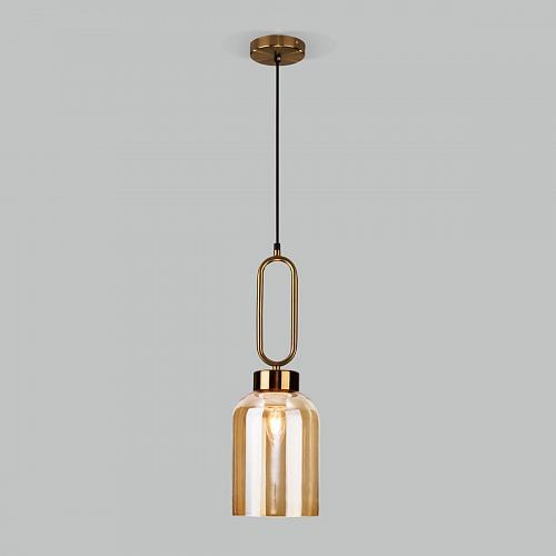 Подвесной светильник Eurosvet Flou 50229/1 янтарный