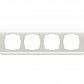 Рамка Werkel Stream на 4 поста перламутровый WL12-Frame-04 4690389123030 - фото №1