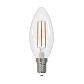 Лампа светодиодная филаментная Uniel E14 11W 3000K прозрачная LED-C35-11W/3000K/E14/CL PLS02WH UL-00005164 - фото №1