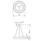 Подвесной светодиодный cветильник Geometria ЭРА Ring SPO-133-B-40K-045 45Вт 4000К черный Б0050563 - фото №2