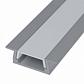 Профиль встраиваемый алюминиевый с рассеивателем ST-Luce ST017.129.02 - фото №1