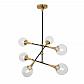 Подвесная люстра Lumina Deco Vivaldo LDP 6027-6 BK+MD - фото №1