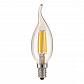 Лампа светодиодная филаментная Elektrostandard E14 7W 3300K прозрачная 4690389128356 - фото №1