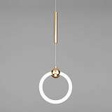 Подвесной светодиодный светильник Eurosvet Rim 90165/1 золото