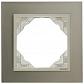 Рамка 1-постовая Efapel Logus 90 Metallo титан/жемчуг 90910 TTP - фото №1