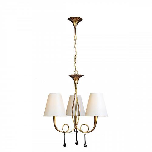 Подвесная люстра Mantra Paola Painted Gold 3542