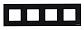 Рамка 4-постовая ABB Zenit стекло черное 2CLA227400N3101 - фото №1