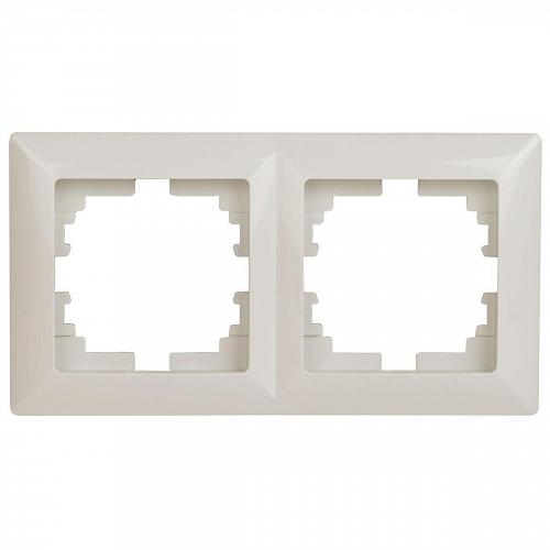 Рамка 2-постовая ЭРА Intro Solo слоновая кость 4-502-02 Б0043411
