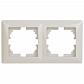 Рамка 2-постовая ЭРА Intro Solo слоновая кость 4-502-02 Б0043411 - фото №1
