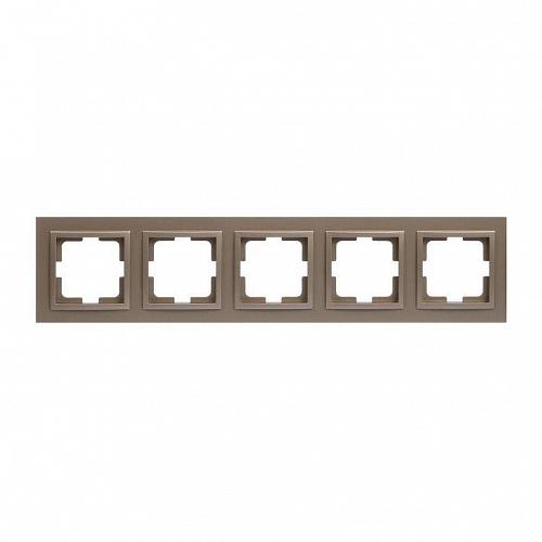 Рамка 5-постовая Mono Electric Despina бронза 102-230000-164