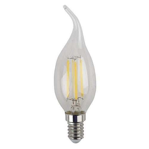 Лампа светодиодная филаментная ЭРА E14 5W 2700K прозрачная F-LED BXS-5W-827-E14 Б0019004