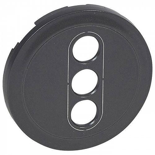 Лицевая панель Legrand Celiane розетки аудио/видео RCA графит 067863