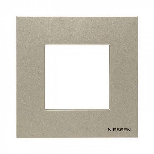 Рамка 1-постовая ABB Zenit шампань 2CLA227100N1901