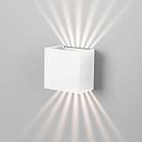 Уличный настенный светодиодный светильник Elektrostandard Sole 35149/D белый a058899