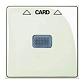 Лицевая панель ABB Basic55 выключателя карточного chalet-белый 2CKA001710A3937 - фото №1