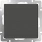 Выключатель Werkel одноклавишный проходной серо-коричневый WL07-SW-1G-2W 4690389053986 - фото №1
