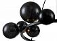 Подвесная люстра Indigo Molecola 11018/11P Black V000195 - фото №3