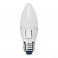 Лампа светодиодная Uniel E27 6W 4500K матовая LED-C37-6W/NW/E27/FR ALP01WH 07899 - фото №1