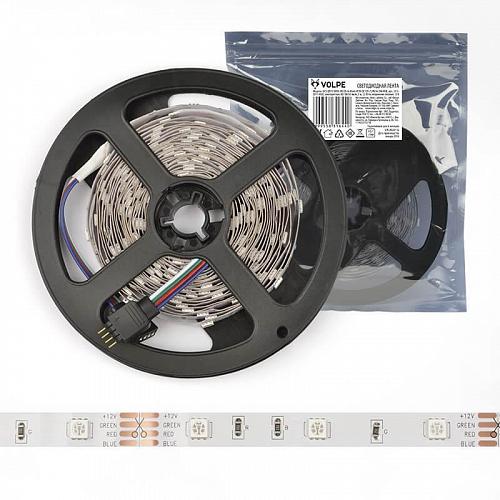 Светодиодная лента Volpe (UL-00000945) 7,2W/m 30LED/m 5050SMD RGB 5M ULS-Q911 5050-30LED/m-8mm-IP20-DC12V-7,2W/m-5M-RGB