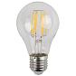 Лампа светодиодная филаментная ЭРА E27 7W 4000K прозрачная F-LED A60-7W-840-E27 Б0019013 - фото №1