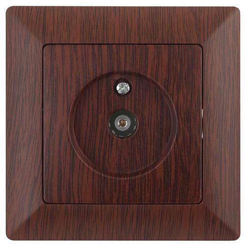 Розетка TV ЭРА Intro Solo венге 4-301-10 Б0043373
