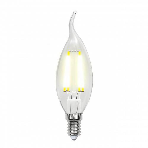 Лампа светодиодная филаментная Uniel E14 7,5W 4000K прозрачная LED-CW35-7,5W/NW/E14/CL GLA01TR UL-00003296