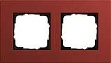 Рамка 2-постовая Gira Esprit Lenoleum-Multiplex красный 0212229