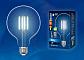 Лампа светодиодная филаментная Uniel E27 10W 4000K прозрачная LED-G125-10W/NW/E27/CL PLS02WH UL-00004859 - фото №2