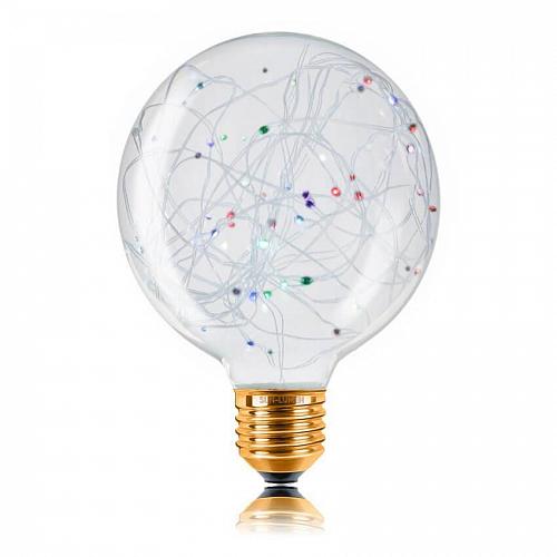 Лампа светодиодная филаментная E27 2W 2700K прозрачная 057-073