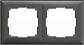 Рамка Werkel Fiore на 2 поста серо-коричневый WL14-Frame-02 4690389109096 - фото №1