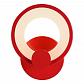 Настенный светильник iLedex Ring A001/1 Red - фото №2