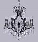 Подвесная люстра Crystal Lux Magnifico SP13 Black/Transparent - фото №2