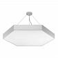 Подвесной светодиодный cветильник Geometria ЭРА Hexagon SPO-122-W-40K-066 66Вт 4000К белый Б0050552 - фото №2
