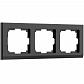 Рамка Werkel Stark на 3 поста черный W0031808 4690389161872 - фото №1