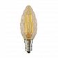 Лампа светодиодная филаментная Voltega E14 4W 2800К свеча шишка золотая VG10-P3E14warm4W-F 5488 - фото №1