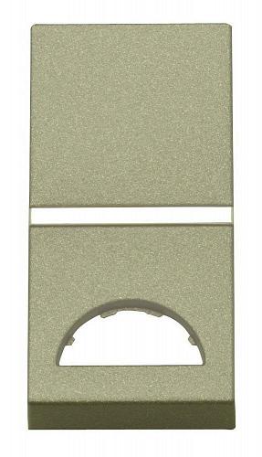 Лицевая панель ABB Zenit 1-модульного выключателя с окном для шильдика шампань 2CLA210190N1901