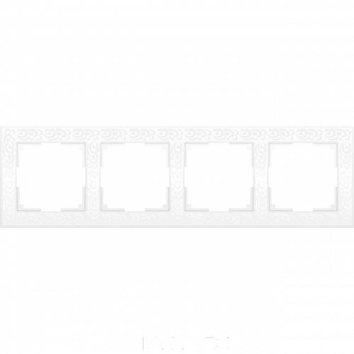 Рамка Werkel Flock на 4 поста белая WL05-Frame-04-white 4690389046735