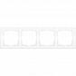 Рамка Werkel Flock на 4 поста белая WL05-Frame-04-white 4690389046735 - фото №1