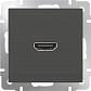 Розетка Werkel HDMI серо-коричневая WL07-60-11 4690389097485 - фото №1