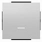 Лицевая панель ABB Sky диммера клавишного серебристый алюминий 2CLA856010A1301 - фото №1