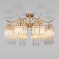 Потолочная люстра Eurosvet Sevilia 10119/8 золото/прозрачный хрусталь Strotskis - фото №1