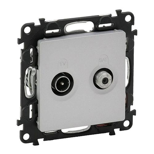Розетка TV-SAT Legrand Valena Life алюминий 753658