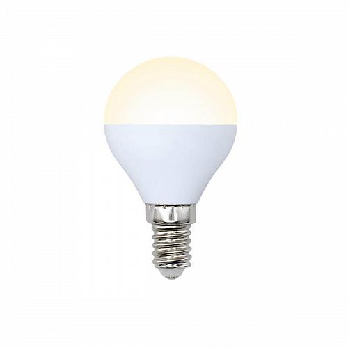 Лампа светодиодная (10217) E14 6W 3000K матовая LED-G45-6W/WW/E14/FR/O
