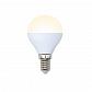Лампа светодиодная (10217) E14 6W 3000K матовая LED-G45-6W/WW/E14/FR/O - фото №1