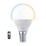 Лампа светодиодная диммируемая Eglo E14 5W 2700-6500K матовая 11805