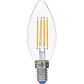 Лампа светодиодная филаментная Uniel E14 5W 3000K LED-C35-5W/WW/E14/CL/DIM GLA01TR UL-00002860 - фото №1