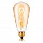 Лампа светодиодная филаментная E27 3W 2200К золотая 056-915 - фото №1